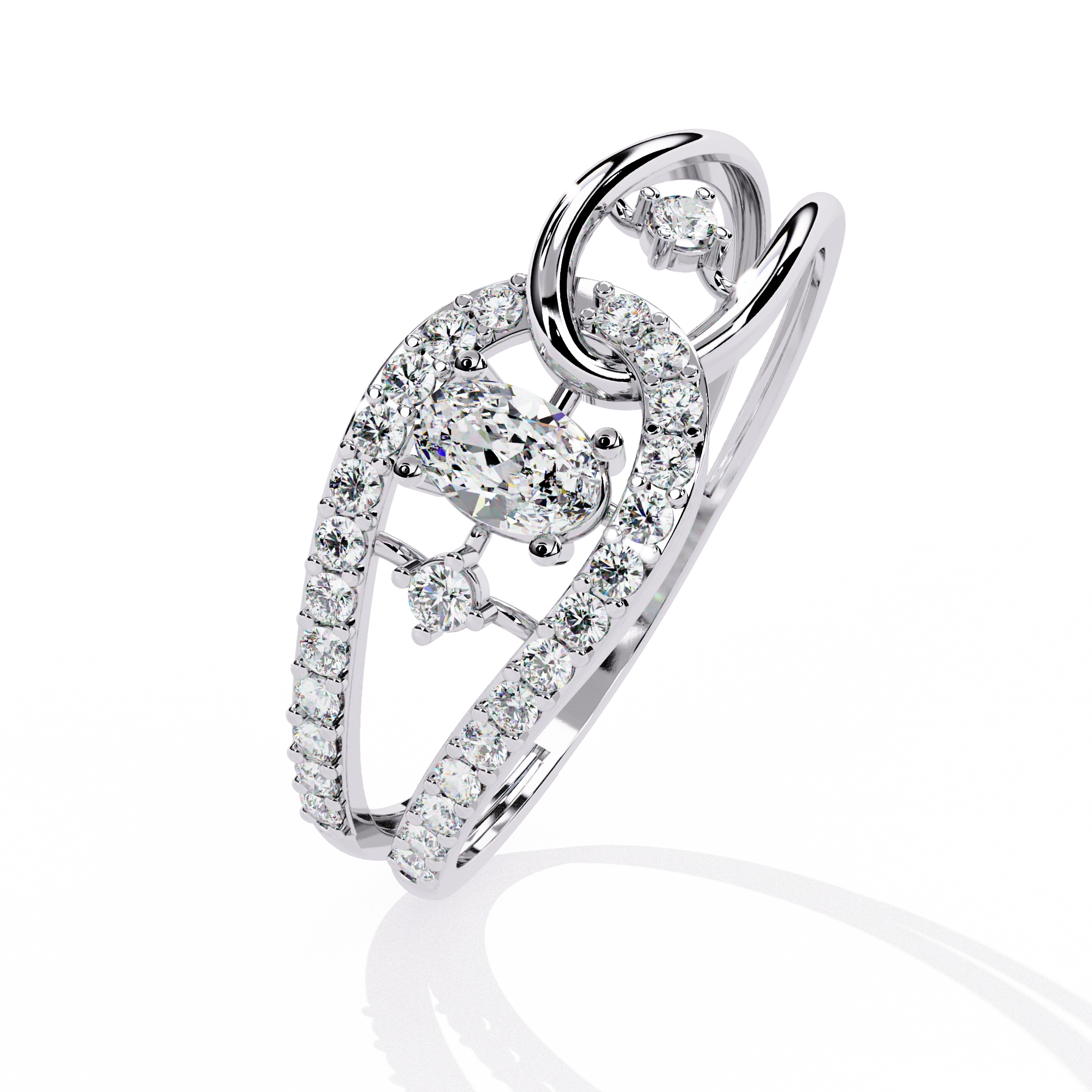 Infinity Halo Diamond Ring