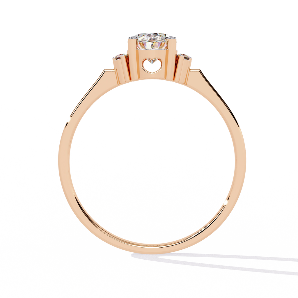 Elegant Oval-Cut Crystal Ring