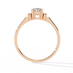 Elegant Oval-Cut Crystal Ring