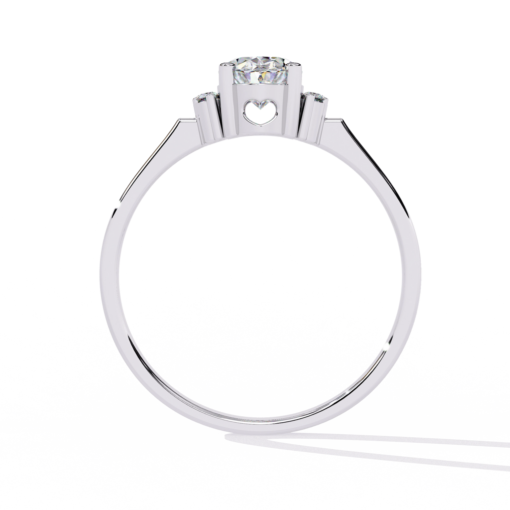 Elegant Oval-Cut Crystal Ring