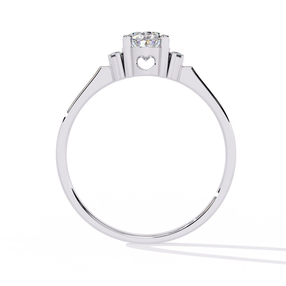 Elegant Oval-Cut Crystal Ring