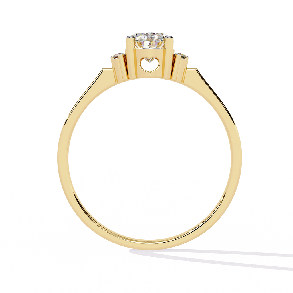Elegant Oval-Cut Crystal Ring