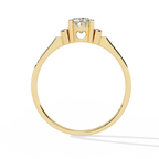 Elegant Oval-Cut Crystal Ring
