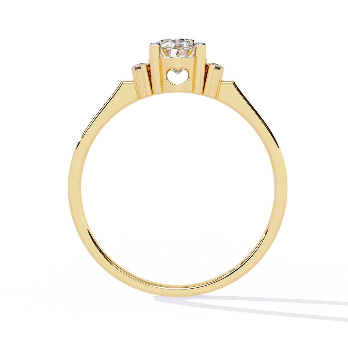 Elegant Oval-Cut Crystal Ring