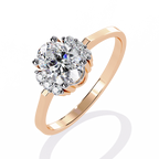 Elegant Oval-Cut Crystal Ring