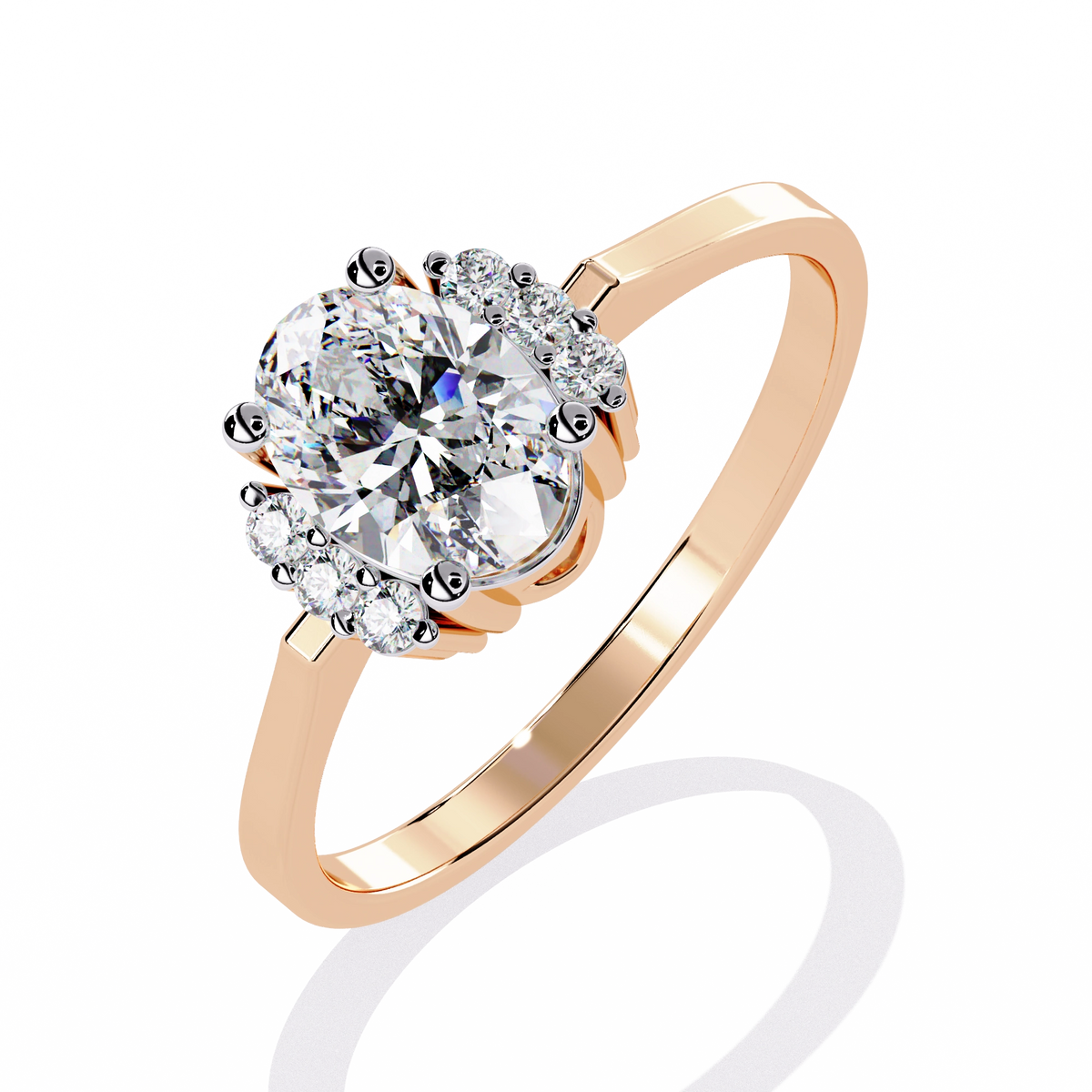 Elegant Oval-Cut Crystal Ring