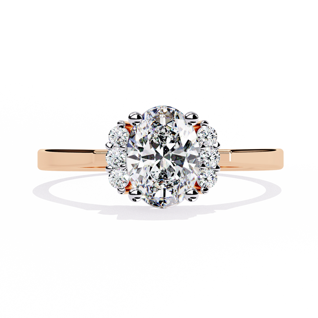 Elegant Oval-Cut Crystal Ring