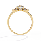 Elegant Diamond Floral Ring