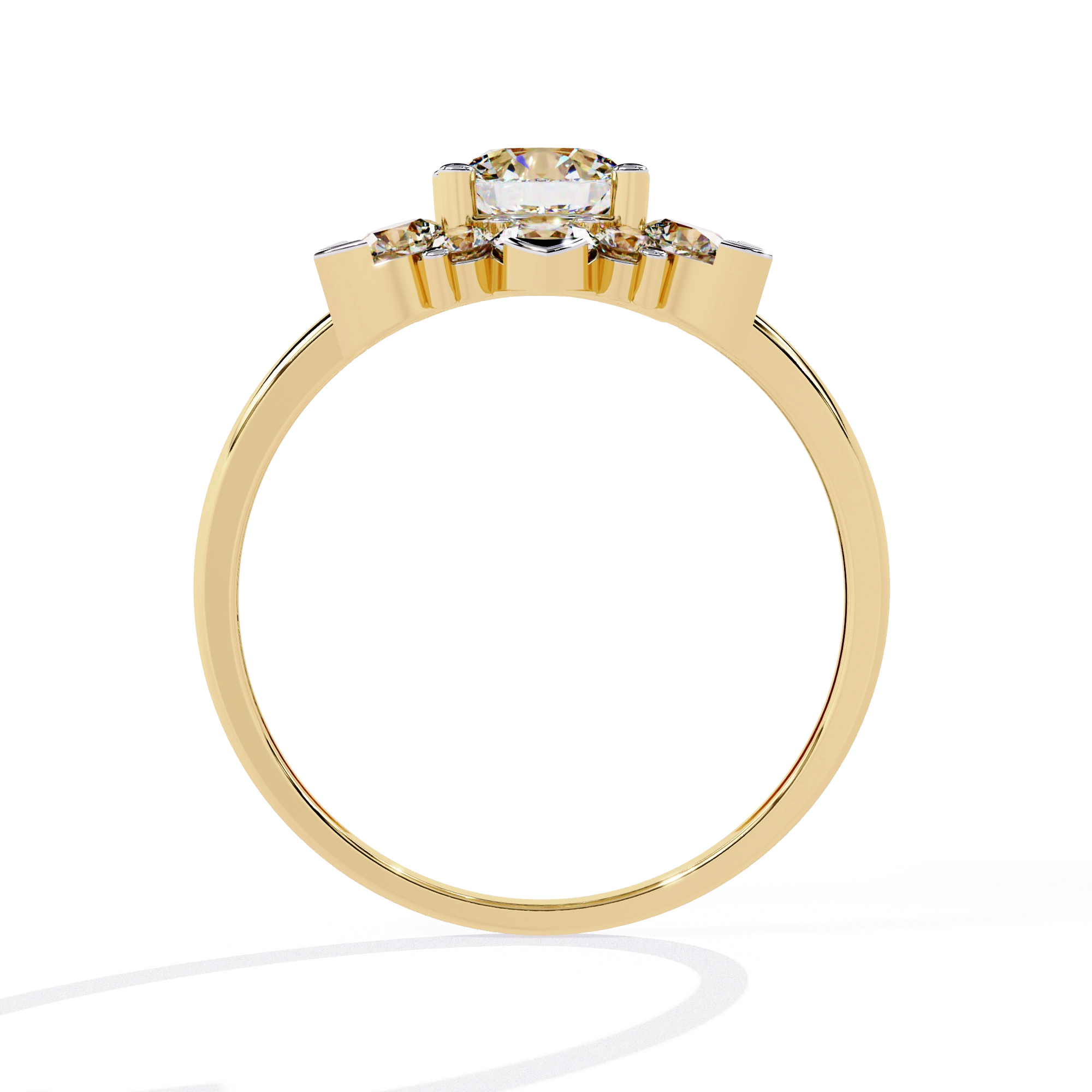 Elegant Diamond Floral Ring