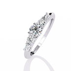 Elegant Five-Stone Diamond Ring