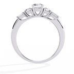 Elegant Five-Stone Diamond Ring