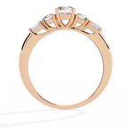 Elegant Five-Stone Diamond Ring