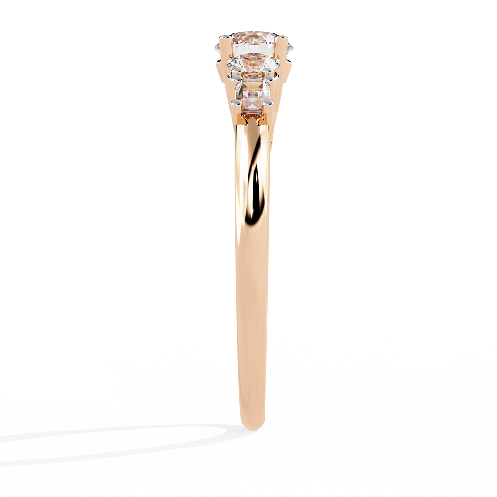 Elegant Five-Stone Diamond Ring