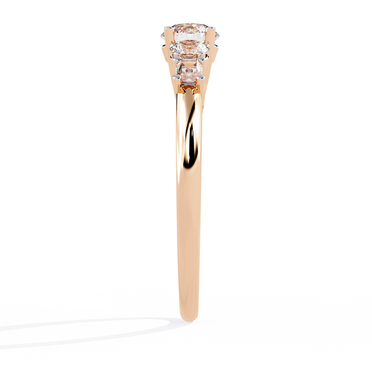 Elegant Five-Stone Diamond Ring