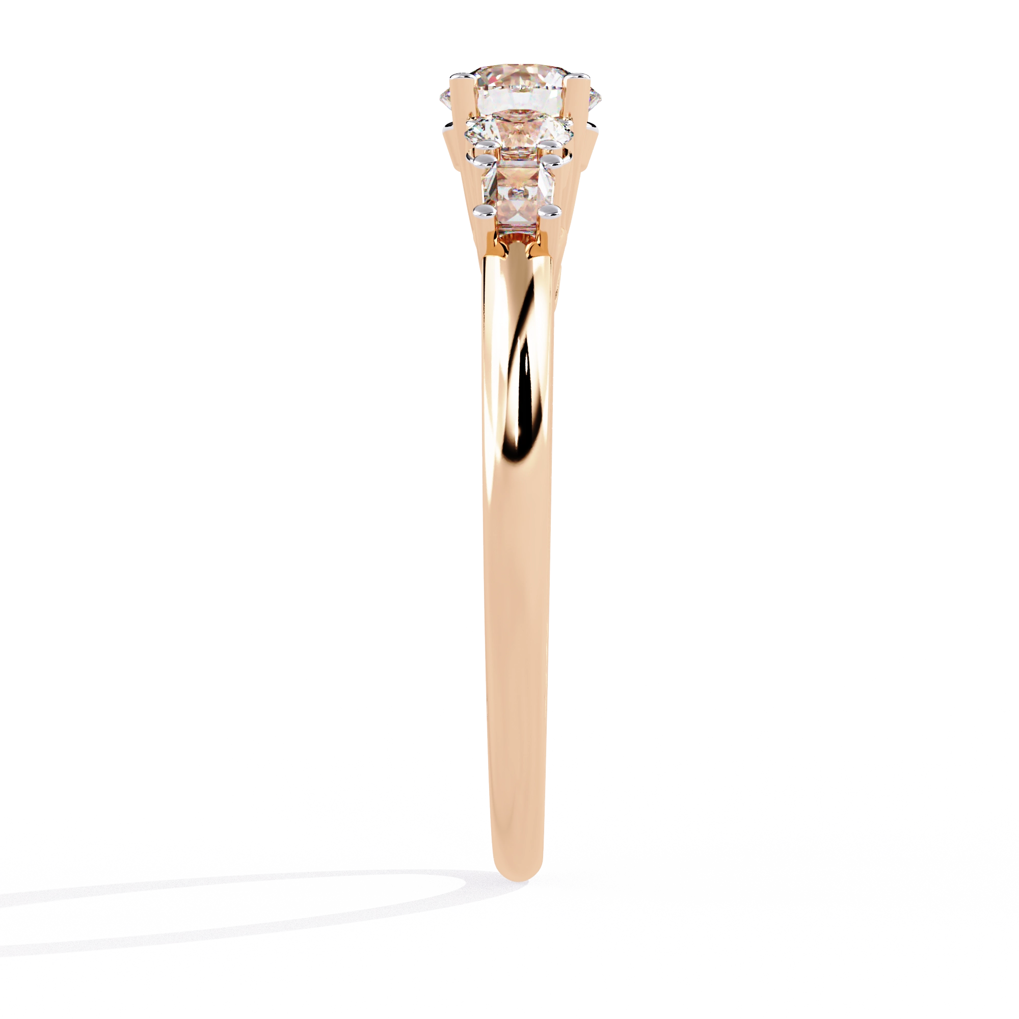 Elegant Five-Stone Diamond Ring