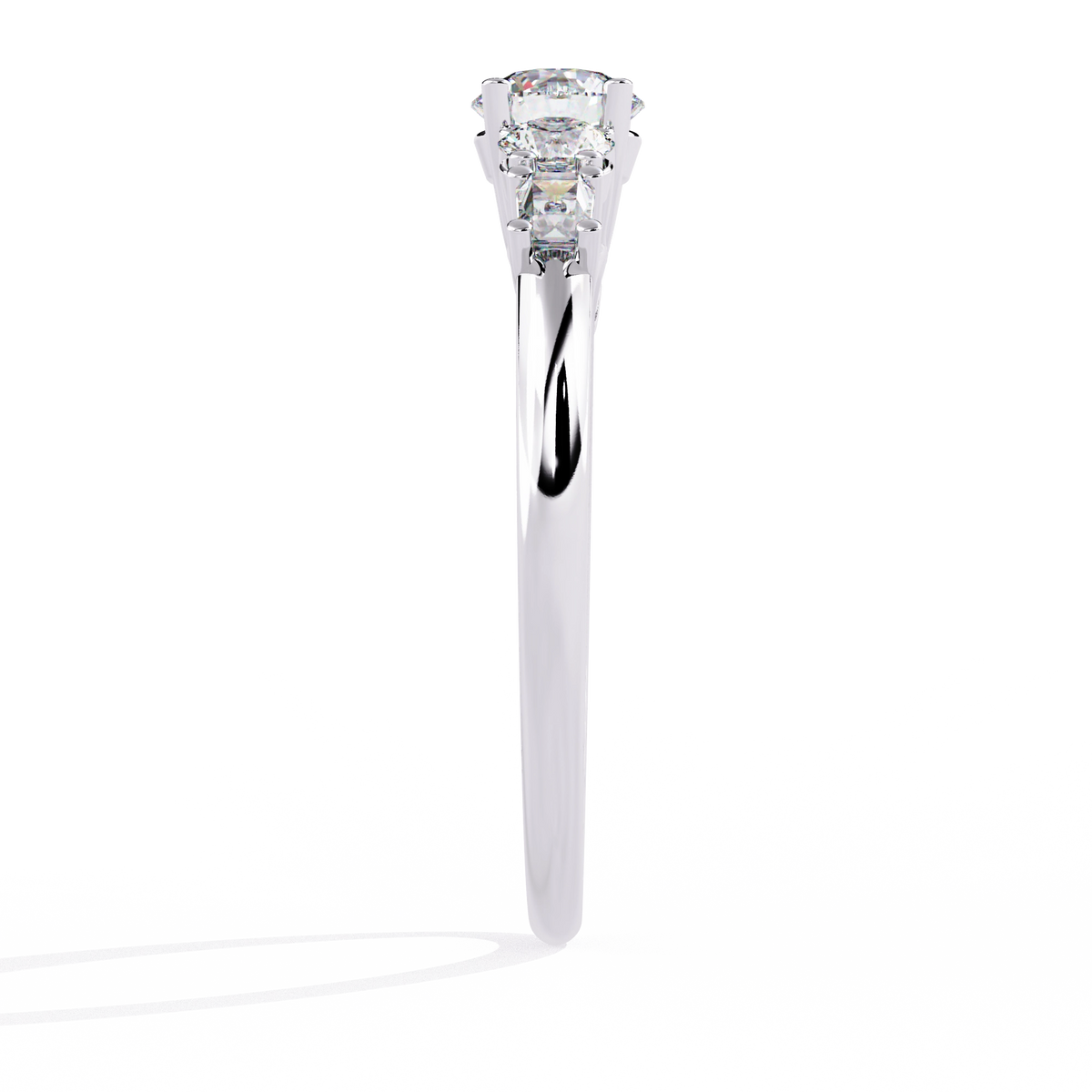 Elegant Five-Stone Diamond Ring