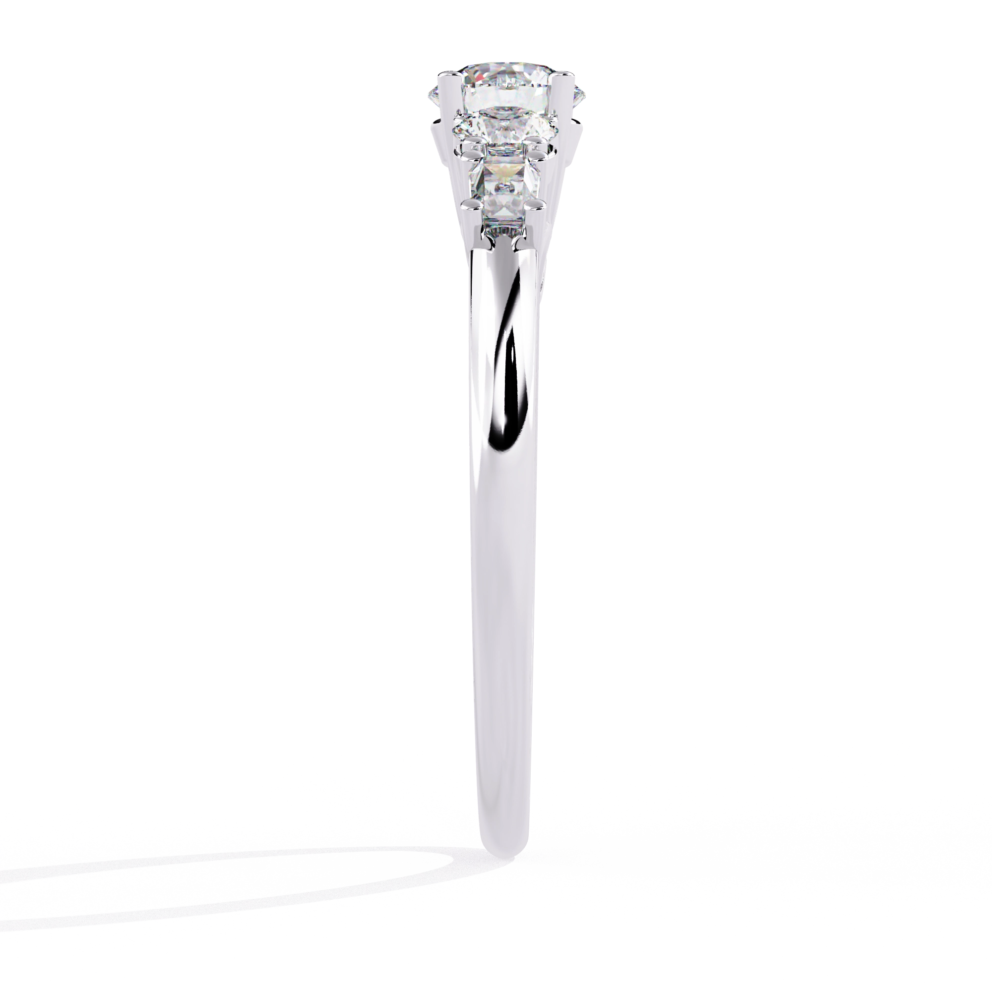 Elegant Five-Stone Diamond Ring