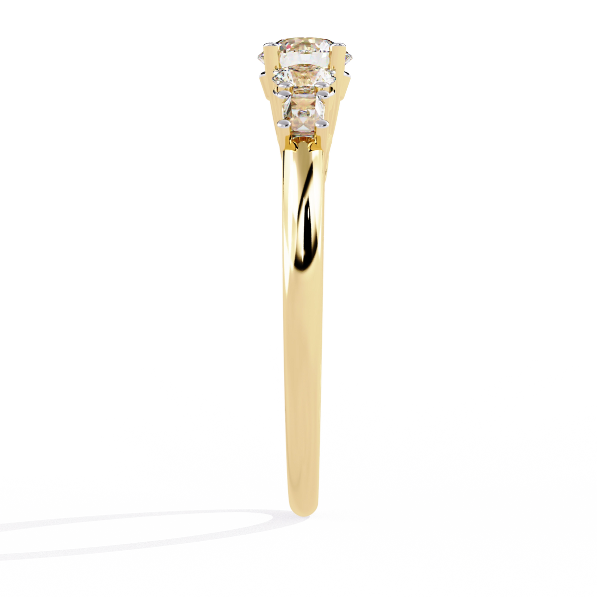 Elegant Five-Stone Diamond Ring