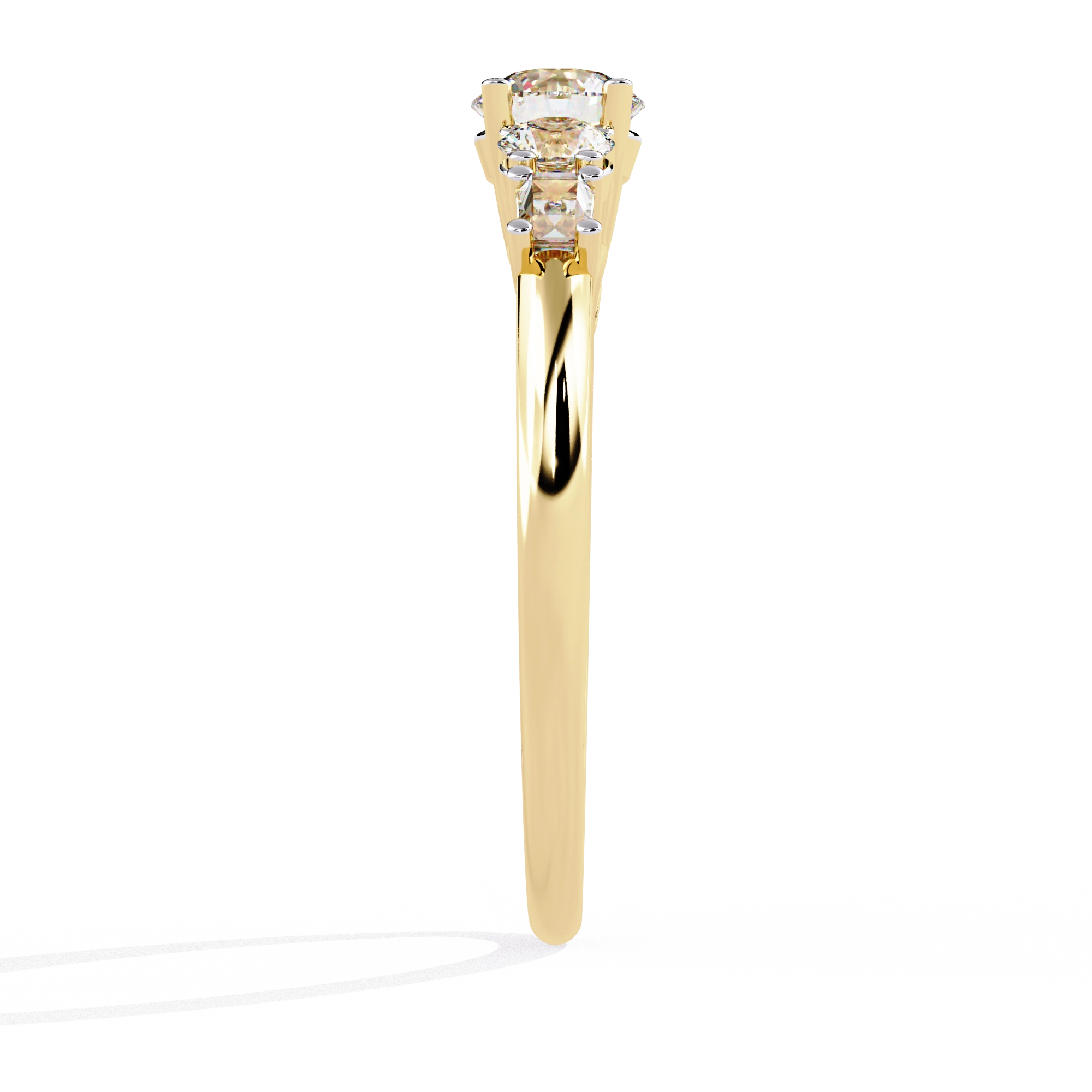 Elegant Five-Stone Diamond Ring