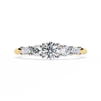 Elegant Five-Stone Diamond Ring