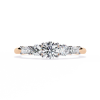 Elegant Five-Stone Diamond Ring