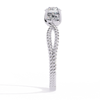 Vintage Twisted Diamond Solitaire Ring