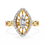 Marquise Halo Ring