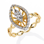 Marquise Halo Ring