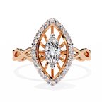 Marquise Halo Ring