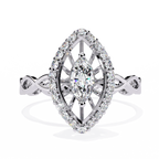 Marquise Halo Ring