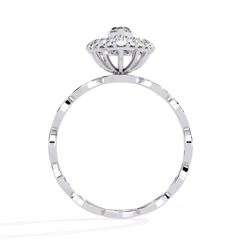 Marquise Halo Ring