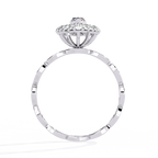 Marquise Halo Ring