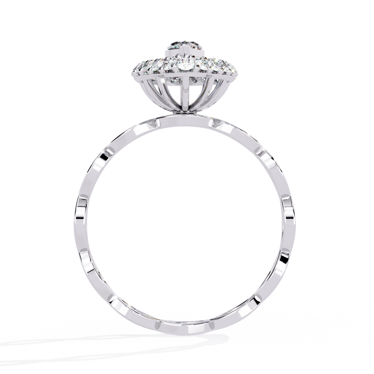 Marquise Halo Ring