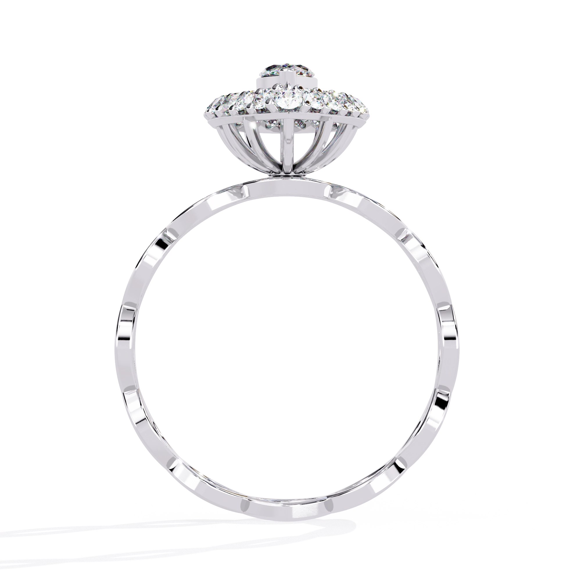 Marquise Halo Ring