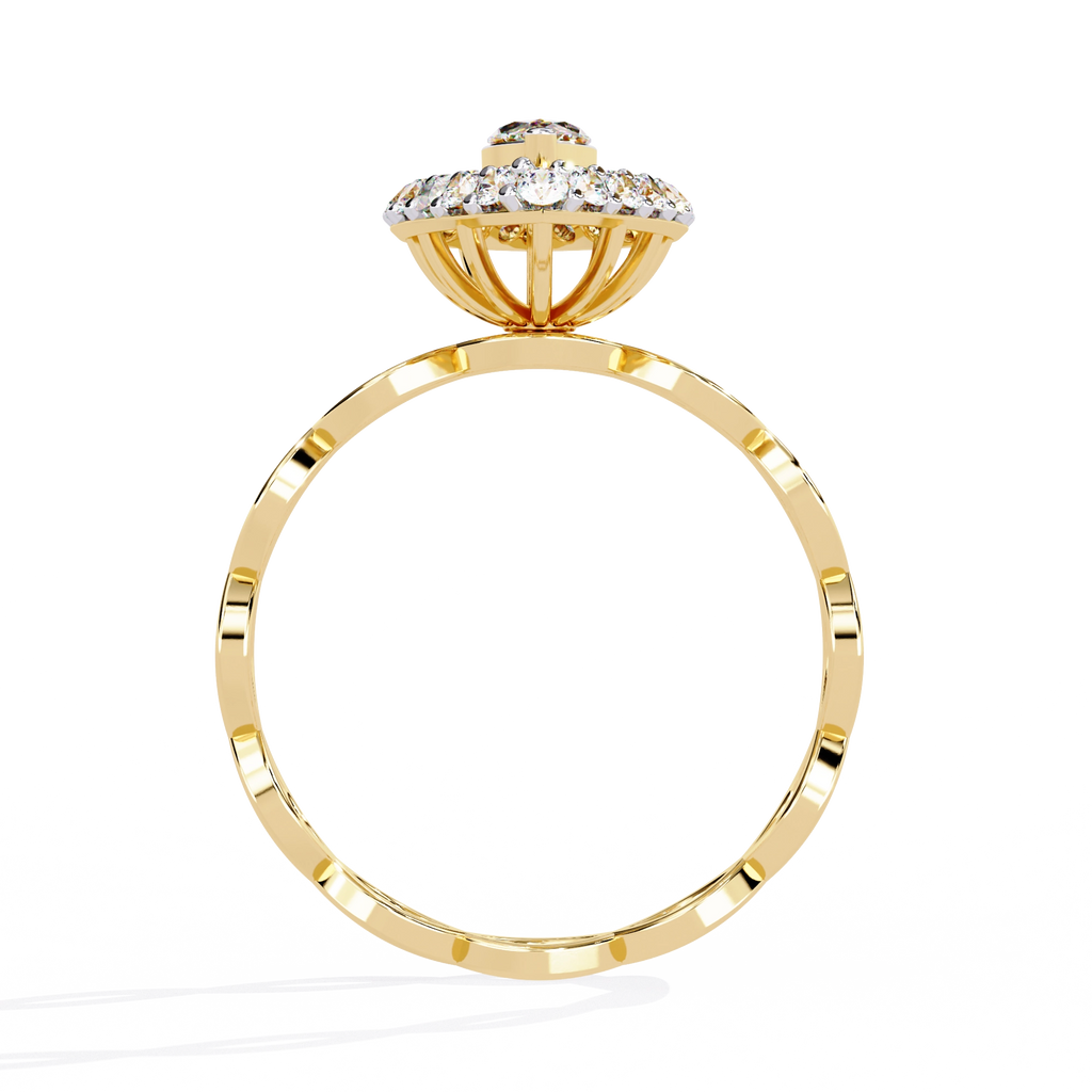 Marquise Halo Ring
