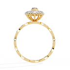 Marquise Halo Ring