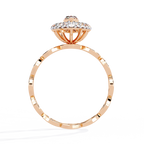 Marquise Halo Ring