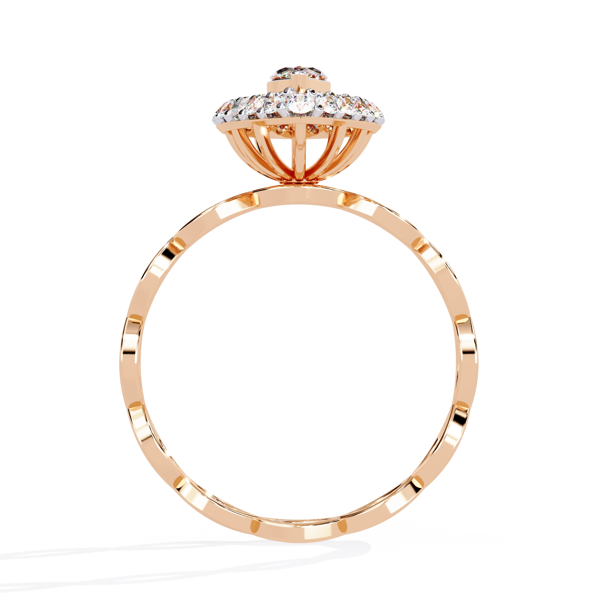 Marquise Halo Ring