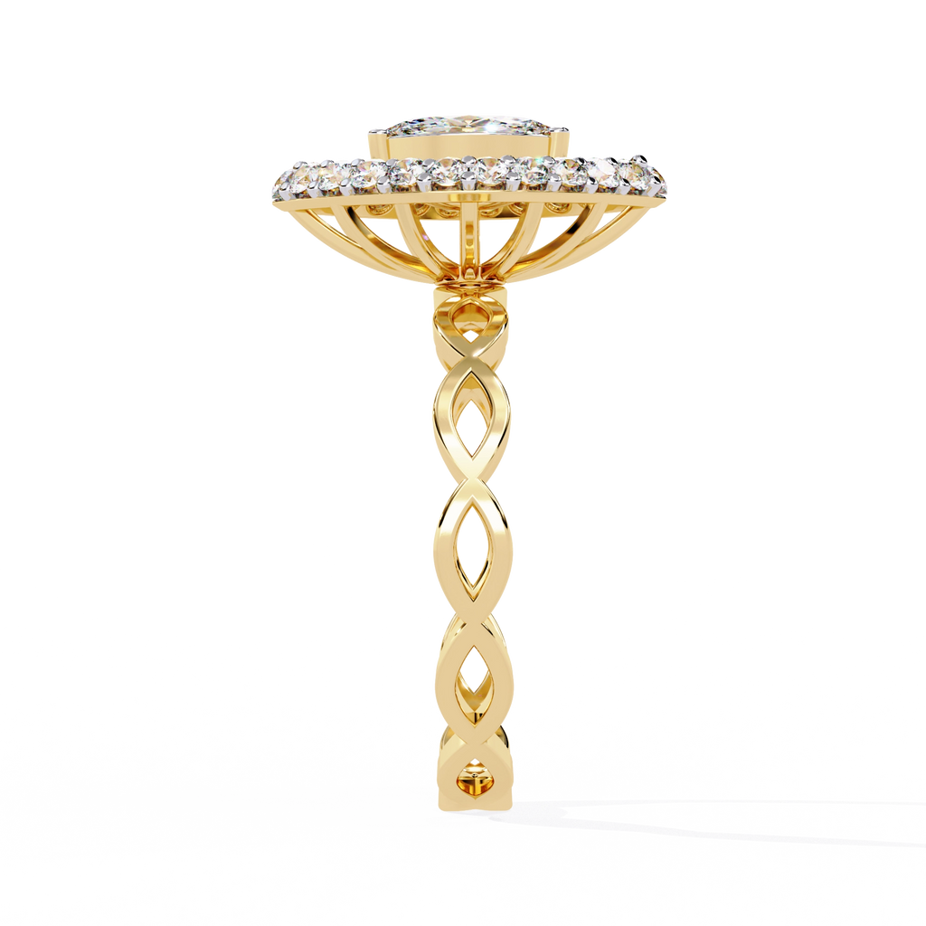 Marquise Halo Ring