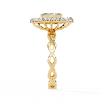 Marquise Halo Ring