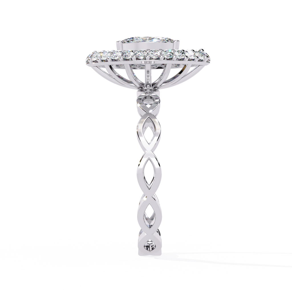 Marquise Halo Ring