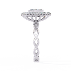 Marquise Halo Ring