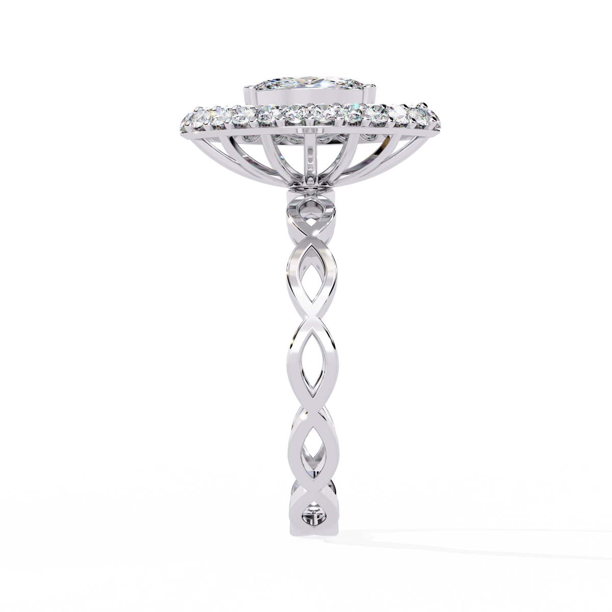 Marquise Halo Ring