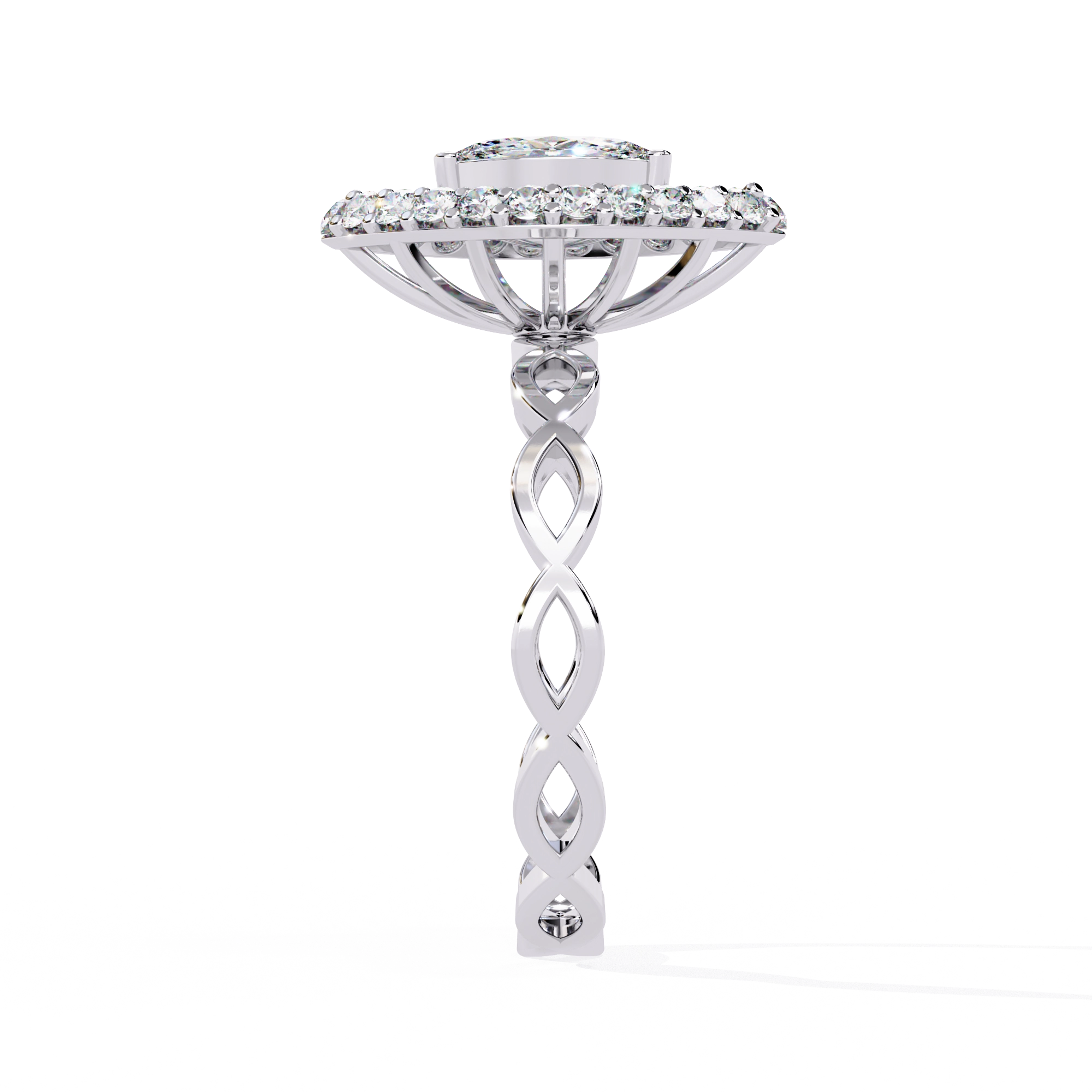 Marquise Halo Ring