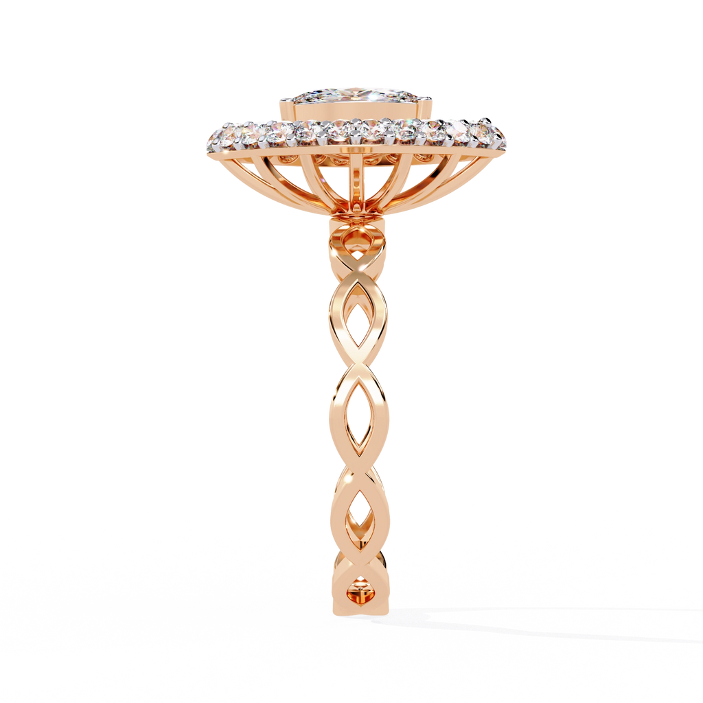 Marquise Halo Ring