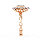 Marquise Halo Ring