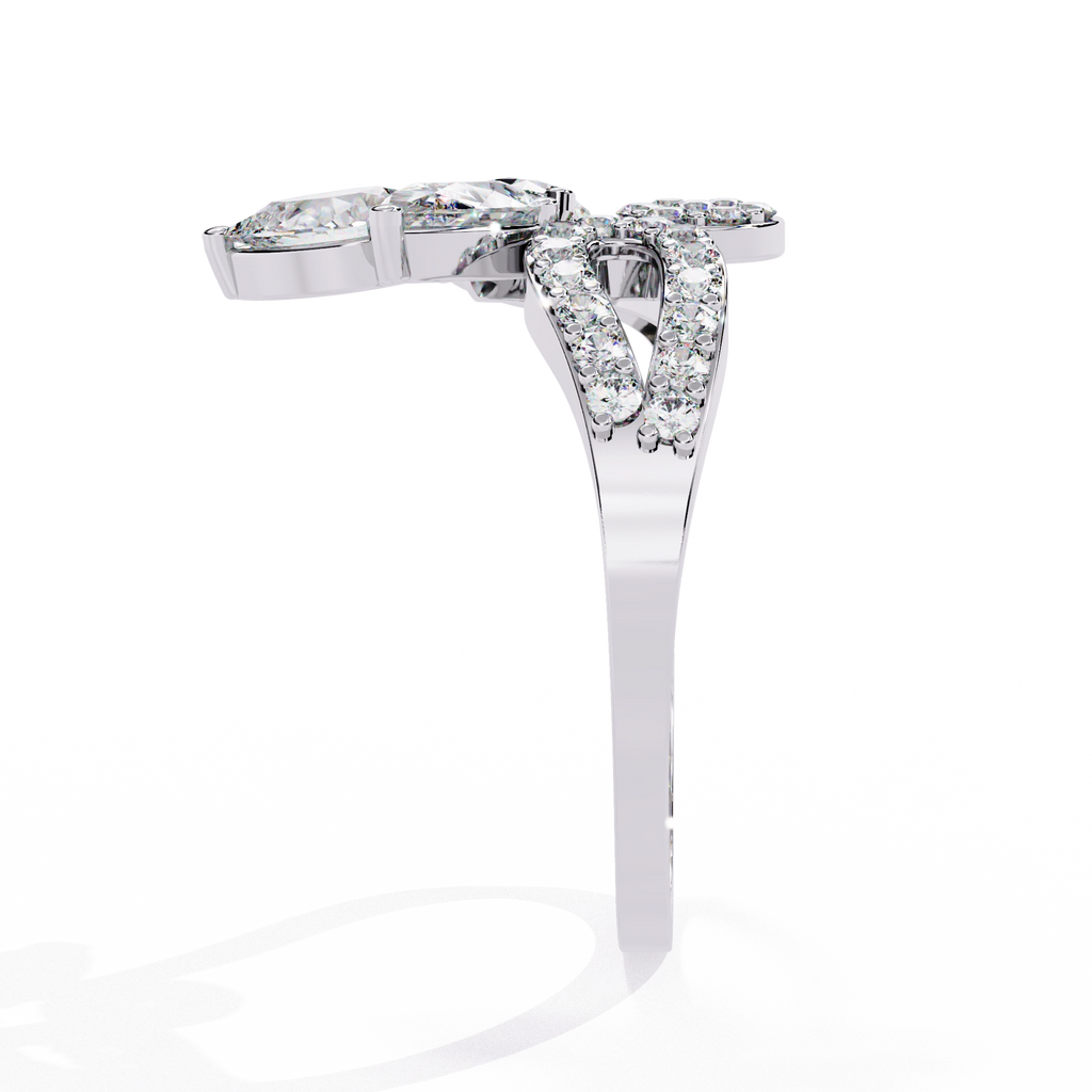 Floral Diamond Ring