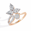 Floral Diamond Ring