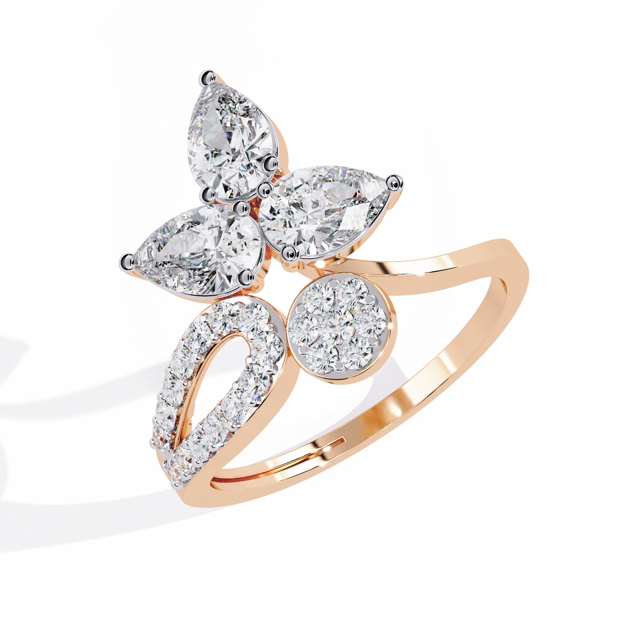 Floral Diamond Ring