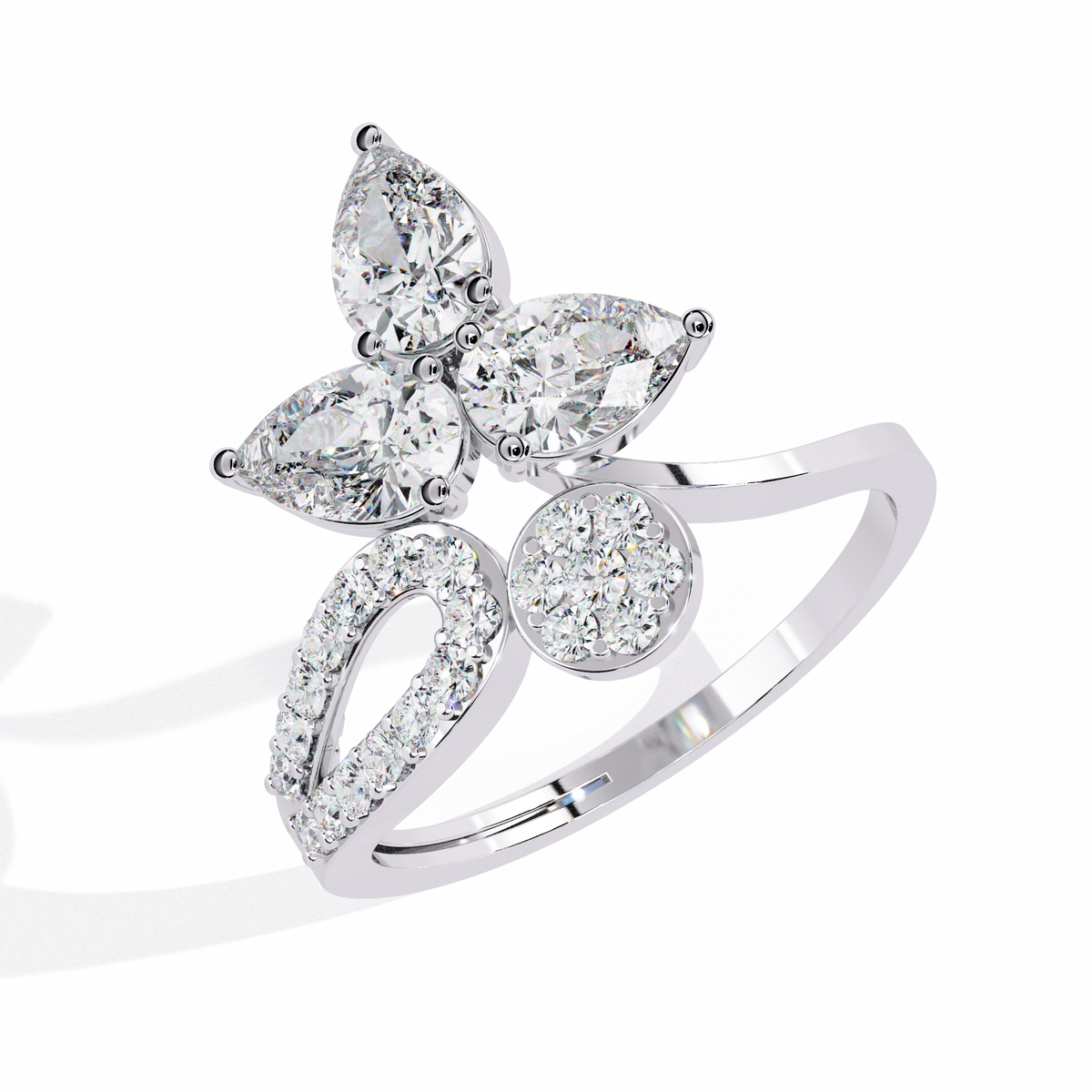 Floral Diamond Ring
